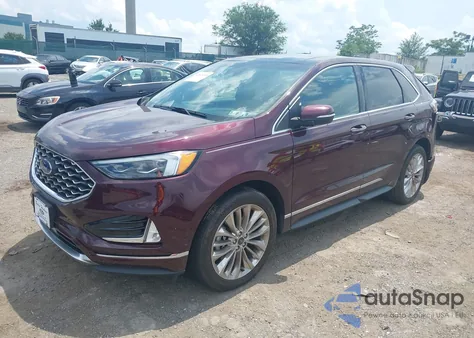 2020 Ford Edge Titanium from USA, damaged, VIN 2FMPK4K94LBA98153